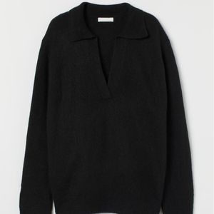 Collared black XS sweater